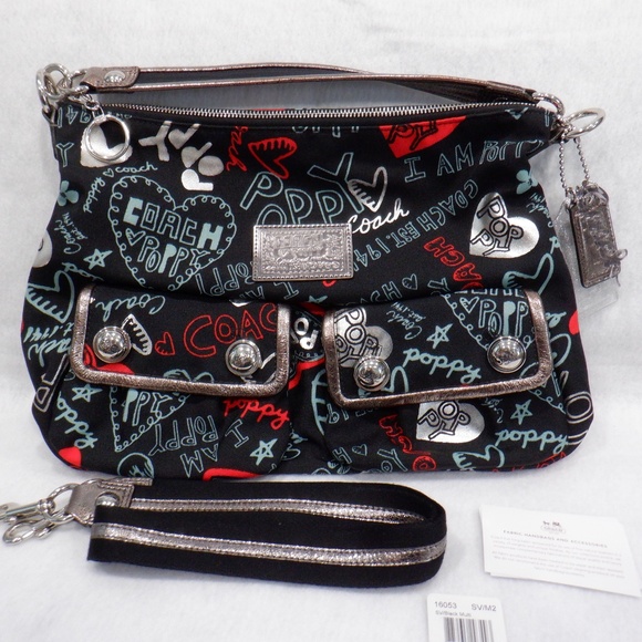 COACH Poppy Graffiti Hobo - Picture 4 of 16